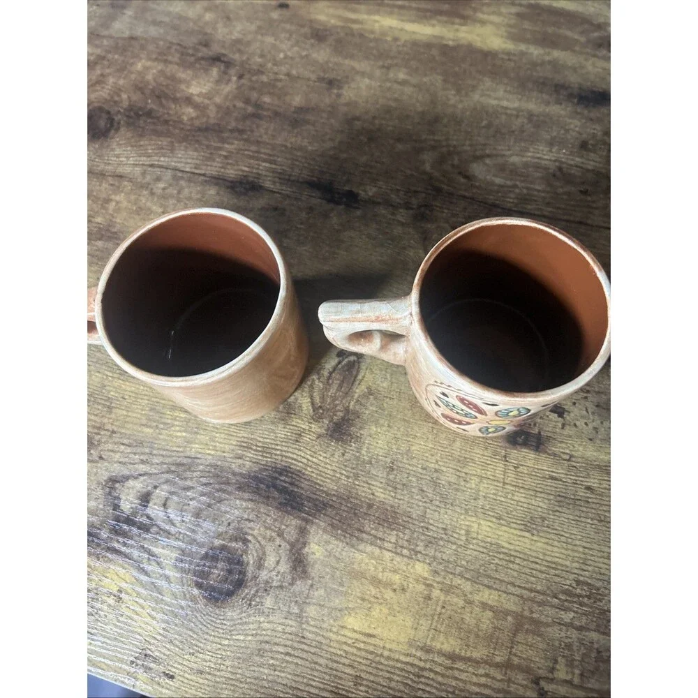Pennsbury Pottery Rooster Cups Creamer Sugar Bowl Country Farmhouse Vintage Set